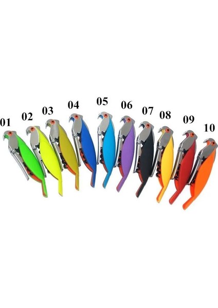 08 Sarı Stil Papağan Şişe Açacağı Hipokampal Bıçaklı Paslanmaz Çelik Tirbuşon Kutular Için Kırmızı Şarap Bira Şişeleri Bar Toololors (Yurt Dışından) modelleri