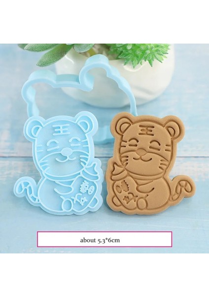 25 Rastgele Renk Stili Attern Karikatür Kaplan Bisküvi Kalıbı Sevimli Dıy Küçük Hayvan 3D Üç Boyutlu Basın Fondan Mutfak Ev Pişirme Araçları (Yurt Dışından)