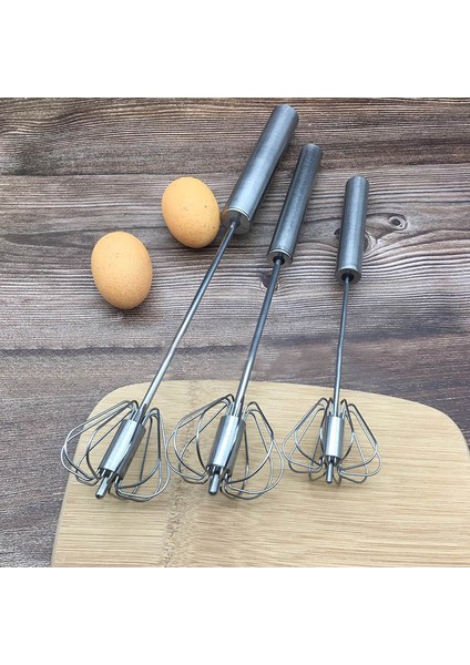 Gümüş 12 Inç Tarzı Yarı Otomatik Karıştırıcı Yumurta Çırpıcı Manuel Kendinden Dönen Paslanmaz Çelik Çırpma El Blenderi Yumurta Kreması Karıştırma (Yurt Dışından) fiyatları