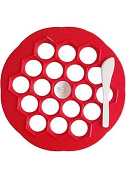 Kırmızı L Tarzı Hamur Presi Mantı Yapma Kalıp Hamur Kalıp Makinesi Dıy Maker Hamur Tatlısı Pelmeni Kalıp Makarna Formu 19 Delik Mutfak Gereçleri ve Aletleri (Yurt Dışından)