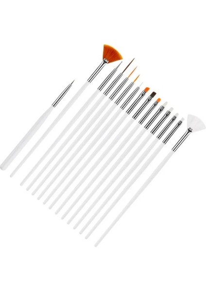 15 Adet Beyaz Stil Kek Dekorasyon Buzlanma Pasta Fırçaları Araçları Pişirme Aksesuarları Çok Işlevli Fondan Kek Boyama Fırçası Nail Art Fırça Kalem Modeli (Yurt Dışından)