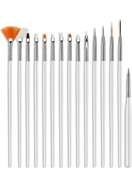 15 Adet Beyaz Stil Kek Dekorasyon Buzlanma Pasta Fırçaları Araçları Pişirme Aksesuarları Çok Işlevli Fondan Kek Boyama Fırçası Nail Art Fırça Kalem Modeli (Yurt Dışından) fırsatları