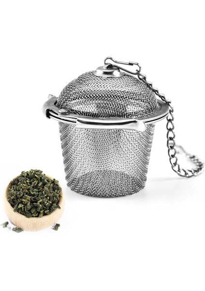 Büyük Çap 5cm Stili Paslanmaz Çelik Çay Demlik Küre Kilitleme Baharat Çay Topu Süzgeç Yeniden Kullanılabilir Örgü Filtre Süzgeç Mutfak Aksesuarları (Yurt Dışından)