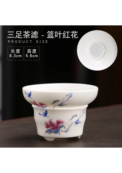 K3 Stili Beyaz Porselen Bir Hepsi Porselen Delikli Çay Süzgeci, Çay Süzgeci, Seramik Çay Seti Aksesuarları, Çay Süzgeci, Çay Demleme Makinesi Creativ (Yurt Dışından)