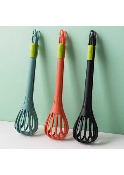 Siyah Stil 1 Adet Çok Fonksiyonlu Yumurta Çırpıcı Naylon Gıda Maşası Manuel Yumurta Çırpma Makarna Spagetti Kaşık Mutfak Gadget Mikser Yaratıcı Salata Aracı (Yurt Dışından)