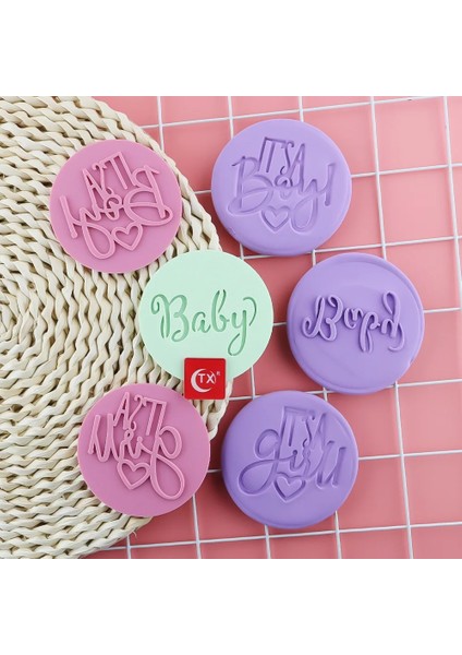 TXFE107 Stili Mutlu Doğum Günü Bisküvi Baskı Stamper Düğün Pastası Dekorasyon Kalıp Çerez Kabartma Kalıp Aracı Pişirme Dekorasyon Malzemeleri (Yurt Dışından) fiyatları