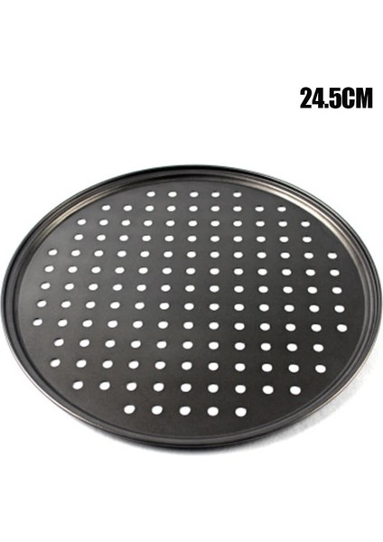 24.5cm Tarzı cm Karbon Çelik Yapışmaz Pizza Fırın Tepsisi Örgü Tepsi Plakası Yuvarlak Derin Dzza Pan Tepsi Kalıbı Bakeware Pişirme Aracı Yenı (Yurt Dışından)