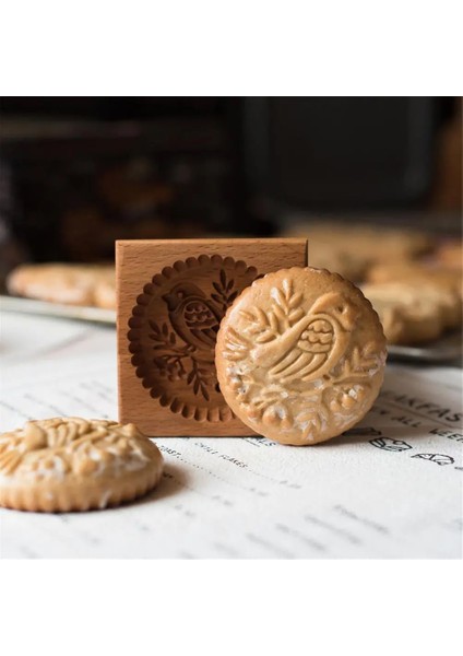 E2 Stili Yazın Ahşap Kurabiye Kalıbı Kesici Dıy Zencefilli Kurabiye Kalıpları Basın 3D Kek Kabartma Pişirme Kalıbı Gül Çiçek Kesici Fırın Aletleri (Yurt Dışından) fırsatları