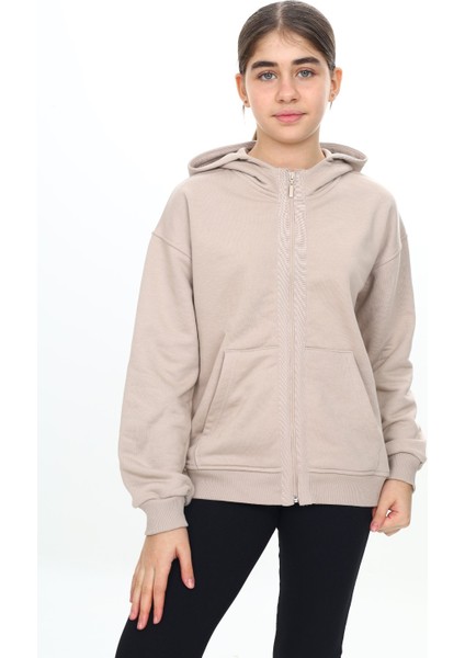 Kız Çocuk Kapüşonlu Hırka