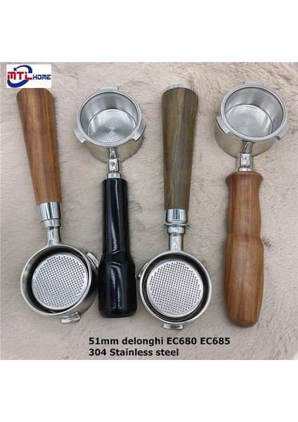 2 Bardak x 2 Adet Stil Kahve Dipsiz Portafilter 51 mm Delonghi Dedica EC680EC685 Filtre Değiştirme Filtre Sepeti بورتافلتر ديلونجي Espresso (Yurt Dışından)