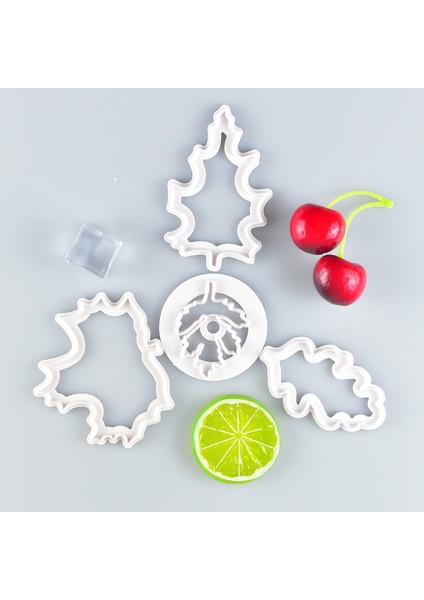 4pcs-02 Tarzı Birçok Yaprak Kalıp Çerez Kesici Çikolatalı Kek Kalıbı Fudge Pasta Pişirme Aletleri Kek Aracı Bisküvi Kalıbı Bitki Yaprak Kalıbı (Yurt Dışından) indirimleri
