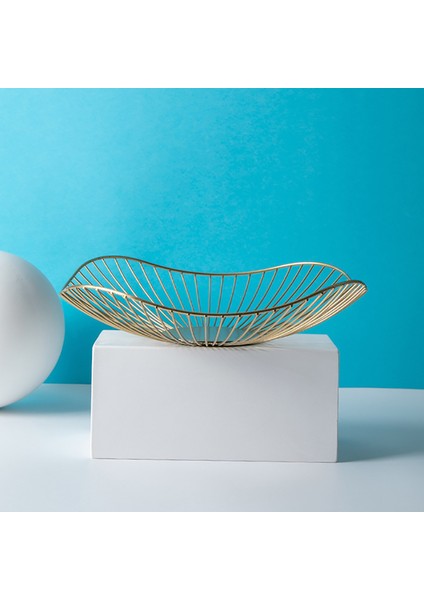 Meyve Sebze Metal Saklama Sepeti Masa Dekorasyonu (27.5X6.5X11CM) (Yurt Dışından) fırsatları