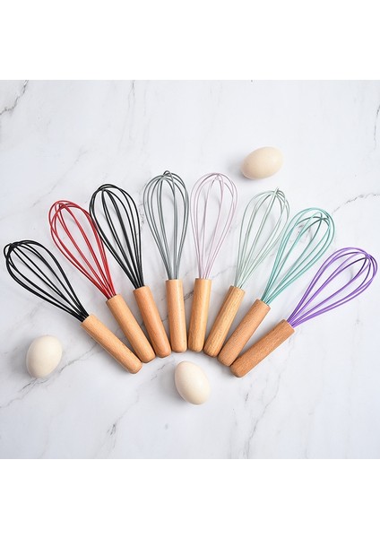 Mor Tarzı Manuel Yumurta Çırpıcı Mikser Mini Ahşap Mutfak Yumurta Çırpma Fırında Aracı Yumurta Karıştırıcı Silikon Çevre Dostu (Yurt Dışından) fırsatları