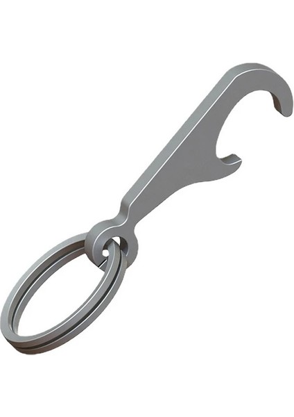 Gri Stil Tc4 Titanyum Alaşımlı Yaratıcı Mini Şişe Açacağı Konserve Açacağı Anahtarlık Taşınabilir Edc Taşınabilir Gadget Kolye (Yurt Dışından)
