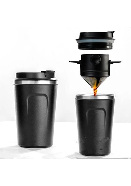 510ML Beyaz Stil Yeniden Kullanılabilir Kahve Filtresi Taşınabilir Kahve Seyahat Kupa El Yapımı Kahve Damlatıcı Çay Bardağı Seti Cezve Kahve Gereçleri (Yurt Dışından) indirimleri