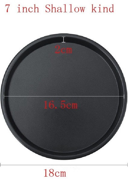 7 Inç Sığ Tür Tarzı 6 Remium Yapışmaz Pizza Tavası Bakeware Karbon Çelik Pizza Tabağı Yuvarlak Derin Dzza Pan Tepsi Kalıp Kalıp Pişirme Araçları (Yurt Dışından)