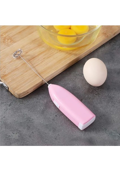 Pembe Tarzı Elektrikli Süt Çırpma Mutfak Köpüklü Içecek Cappuccino Kreması Çırpma Köpüklü Karışım Bıyık Kahve Cappuccino Mutfak Aksesuarları (Yurt Dışından)