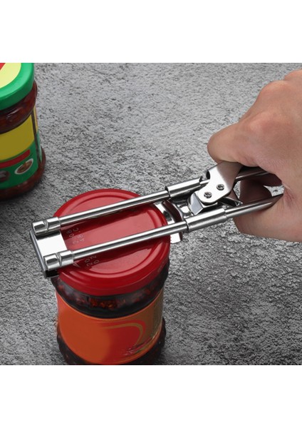 Gümüş Tarzı Ayarlanabilir Şişe Açacağı Paslanmaz Çelik Kapaklar Kapalı Kavanoz Açacağı Emek Tasarruflu Vidalı Konserve Açacağı Zayıf Eller Için Kolay Kavrama Mutfak Aleti (Yurt Dışından) fiyatları
