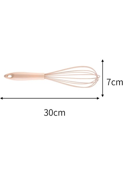Pembe 30CM Tarzı Kulp Manuel Kaymaz Yumurta Çırpıcı Çok Amaçlı Mutfak Gereçleri Sl Boyutları Pinkgreen Yumurta Çırpma Aletleri (Yurt Dışından)