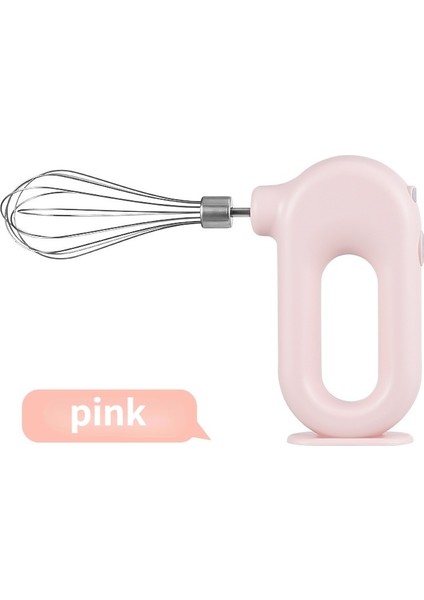 Pembe Stil Kablosuz Süt Köpürtücü El USB Şarj Edilebilir Süt Köpürtücü Kahve Makinesi Yumurta Karıştırıcı Mutfak Aleti Gıda Mikser Işlemci Yumurta Çırpma (Yurt Dışından)