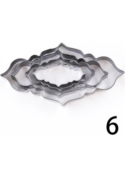 No.6 Tarzı Et Paslanmaz Çelik Fondan Kalıp Çerçeve Çerez Kesici Stamper Tabela Düğün Bisküvi Nimet Daire Çiçek Çerçeve (Yurt Dışından)