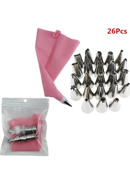 Açık Sarı Stil Licone Pasta Torbaları Ipuçları Kek Buzlanma G Paslanmaz Krem Memesi Cupcake Dekorasyon Araçları Kek Nozulları Pasta Torbaları (Yurt Dışından) indirimleri