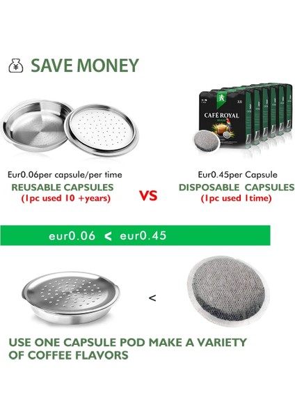 230ML Tarzı Senseo Için Yeniden Kullanılabilir Kahve Kapsülü Için Nespresso Vertuo Kahve Filtresi Paslanmaz Çelik Pod Kupası (Yurt Dışından) modelleri