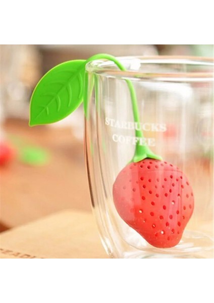 Sarı Stil Çilek Şekli Silikon Çay Demlik Örgü Çaydanlık Demlik Filtre Gevşek Çay Bırakın Çanta Tutucu Süzgeç Mutfak Bar Aracı Drinkware (Yurt Dışından) modelleri