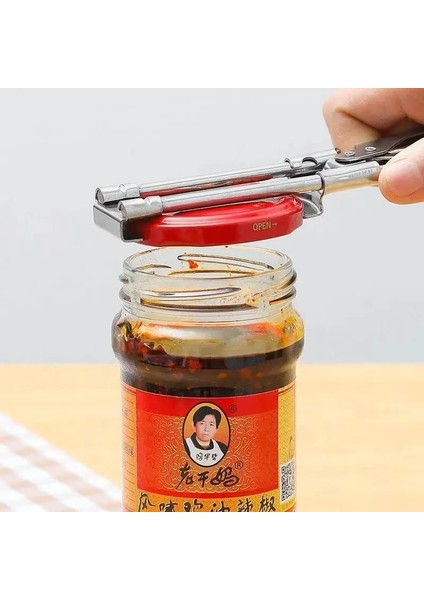 Bir Stil Ayarlanabilir Çok Fonksiyonlu Şişe Kapağı Açacağı Paslanmaz Çelik Kapaklar Kapalı Kavanoz Açacağı Mutfak Aletleri Için Emek Tasarrufu Sağlayan Vidalı Konserve Açacağı (Yurt Dışından) fırsatları