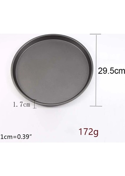 No.3 Tarzı Inç Yapışmaz Pizza Tavası Karbon Çelik Pizza Fırını Tepsisi Sığ Yuvarlak Pizza Tabağı Tavası Kavurma Teneke Pişirme Araçları (Yurt Dışından)