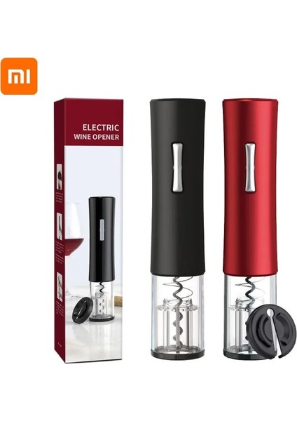 Işık Seti Stili ile Siyah Xiaomi Için Otomatik Kırmızı Şarap Açacağı Şarap Folyo Kesici Elektrikli Şişe Açacağı Konserve Açacağı Mutfak Alet Şarap Aksesuarları (Yurt Dışından) modelleri