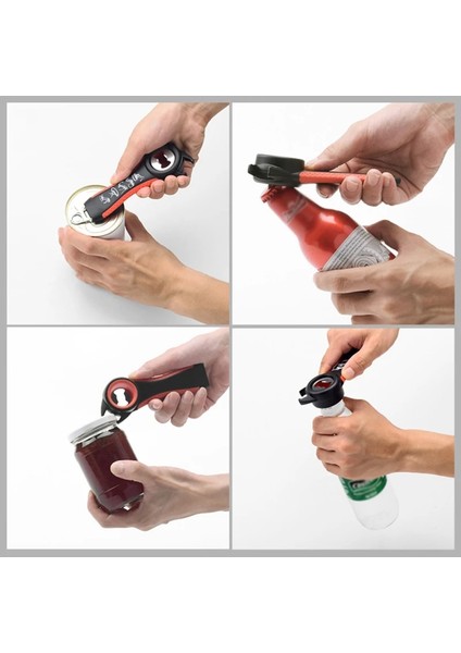 No.5 Tarzı Mutfak Gereçleri Konserve Açacağı Çok Işlevli Hepsi Bir Arada Şişe Açacağı Konserve Açacağı Konserve Açacağı Mutfak Manuel Alet Gadget'ı (Yurt Dışından)