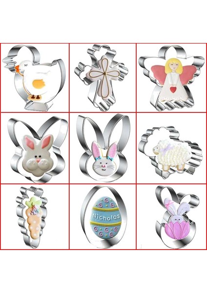 A-4 Stili Paskalya Modelleme Araçları Metal Paslanmaz Çelik Bisküvi Kurabiye Kalıbı Mutfak Gereçleri Pişirme Için Çerez Kesici Mutfak Ａccessories (Yurt Dışından) fiyatları