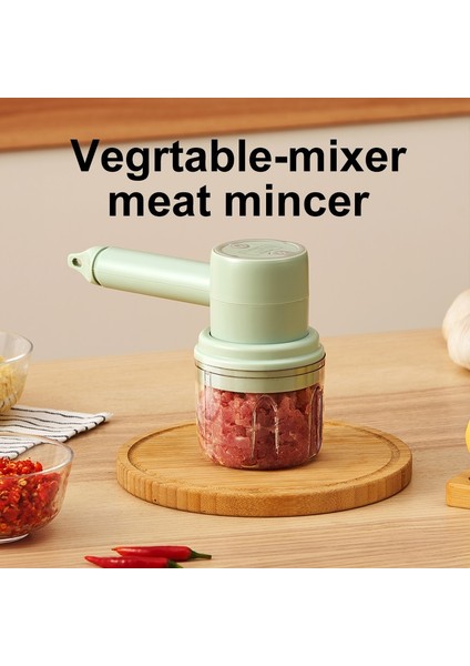 Yeşil 3 Set Stili Wireleeed Mini Mikser Elektrikli Gıda Blender El Mikseri Yumurta Çırpıcı Otomatik Kremalı Gıda Kek Pişirme Hamur Mikseri (Yurt Dışından)