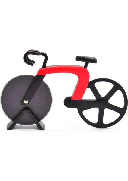 Kırmızı Stil Paslanmaz Çelik Pizza Tek Tekerlek Kesim Araçları Ev Pizza Bıçağı Kek Araçları Waffle Çerezler Mutfak Kek Araçları Için Tekerlek Kullanımı (Yurt Dışından)