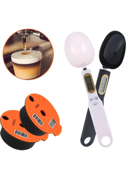 Ölçü Kaşığı B Stili Bosch-S Tassimo Mutfak Aletleri Için ml Kahve Makinesi Yeniden Kullanılabilir Kapsül Kahve Fincanı Filtre Sepeti Bakla ve Kaşık Fırçası (Yurt Dışından)