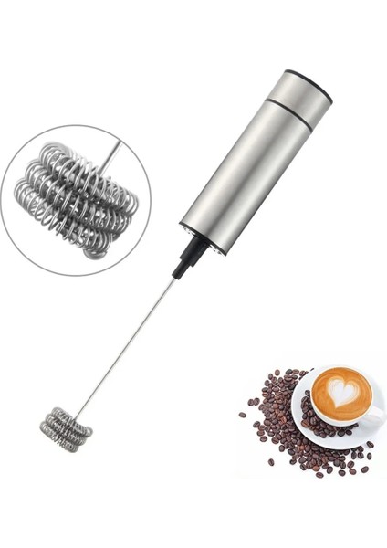 Pil Tarzı ile Siyah El Elektrikli Karıştırma Çubuğu Blender Süt Köpürtücü Köpürtücü Karıştırma Çırpma Başlığı Karıştırıcı Mikser Mutfak Kahve Karıştırıcı Maker Aracı (Yurt Dışından)