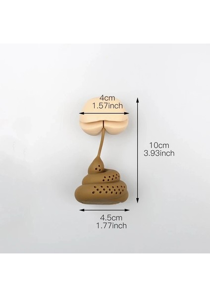 Bir Stil Poo Şekli Silikon Çay Aksesuarları Seti Cadılar Bayramı Yaratıcı Ciga Poop Ilginç Kahve Filtresi Difüzör Bitkisel Çay Poşeti Yeniden Kullanılabilir A (Yurt Dışından)
