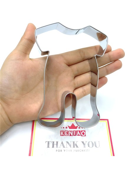 Kenıao Bebek Pijama Kurabiye Kesici Çocuklar Için x 12 cm - Bebek Duş Bisküvi Fondan Ekmek Sandviç Kalıbı - Paslanmaz Çelik (Yurt Dışından)