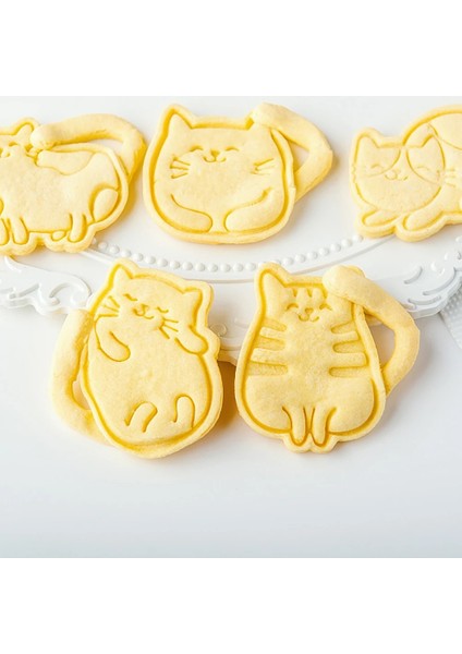 K Tarzı Sevimli Kedi Çerez Piston Kesiciler Fondan Kek Kalıbı Bisküvi Sugarcraft Kek Dekorasyon Araçları (Yurt Dışından) modelleri