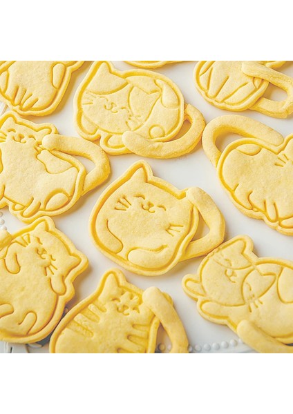 K Tarzı Sevimli Kedi Çerez Piston Kesiciler Fondan Kek Kalıbı Bisküvi Sugarcraft Kek Dekorasyon Araçları (Yurt Dışından) fırsatları