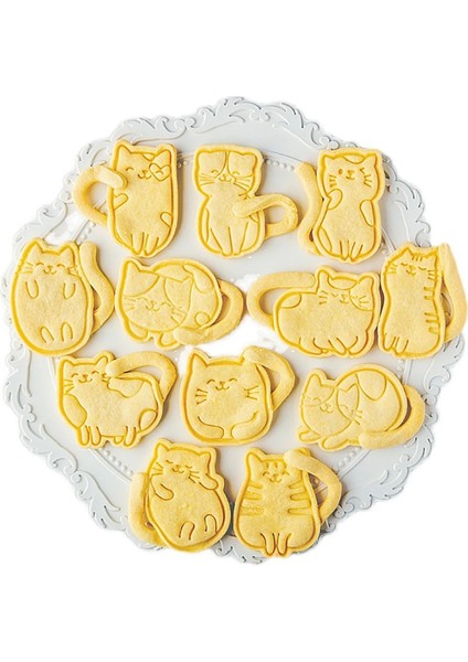 K Tarzı Sevimli Kedi Çerez Piston Kesiciler Fondan Kek Kalıbı Bisküvi Sugarcraft Kek Dekorasyon Araçları (Yurt Dışından) indirimleri