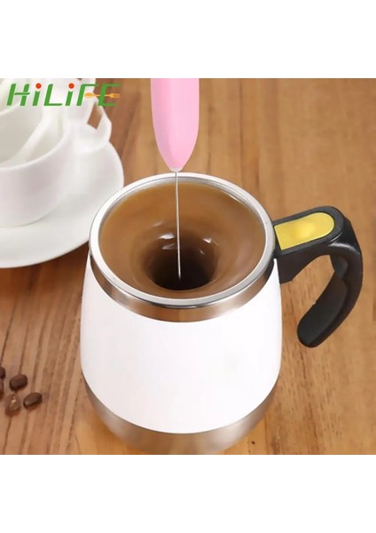 Mavi Stil Hılıfe Pratik Mutfak Pişirme Aracı Elektrikli Yumurta Çırpıcı Mini Kolu Karıştırıcı Frother Foamer 1 Adet Sütlü Içecek Kahve Mikseri (Yurt Dışından)