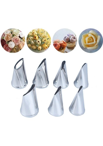 No.8 Stili Krema Buzlanma Için Rus Pasta Nozulları Nozullar Pasta Süsleme Ipuçları Kek Nozulu Ipuçları Şekerleme Pastalar Için Pişirme Aletleri (Yurt Dışından)