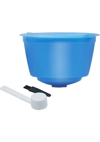 1 Takım Mavi Stil Yeniden Kullanılabilir Kahve Kapsül Filtre Fincan Nescafe Dolce Gusto Doldurulabilir Kapaklar Kaşık Kahve Süzgeç Çay Sepeti Mutfak Aksesuarı (Yurt Dışından)