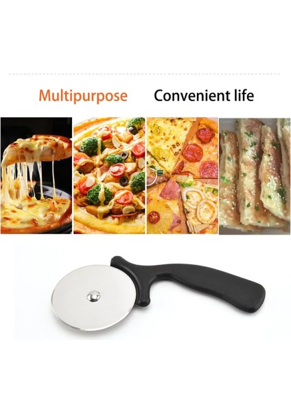Taşınabilir Hafif Pizza Tekerlek Bıçağı Paslanmaz Çelik Ocak Rahat Saplı Bölünmüş Pizza Lazanya Aksesuarları (Yurt Dışından) fırsatları