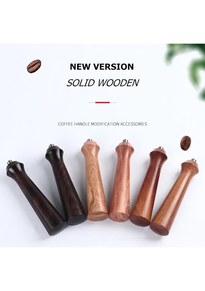 M10-SIYAH Stil Portafilter Kolu Masif Ahşap Saplı Kahve Makinesi Cafe Araçları Espresso Kahve Cafe Makinesi Barista Için Aksesuarları (Yurt Dışından) indirimleri