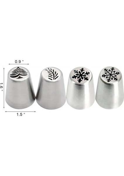 4 Adet Tarzı 4pcslot Rus Lale Buzlanma G Meme Kek Dekorasyon Krem Ipuçları Dıy Kek Bakeware Aracı Cupcake Noel Pasta Nozulları (Yurt Dışından)