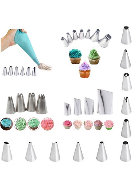 Turuncu Tarzı Kek Süsleme Seti G Tlicone Pasta Buzlanma Poşetleri Nozullar Krema Sıyırıcılar Bağlayıcı Seti Yeniden Kullanılabilir G Torba Cep Böreği (Yurt Dışından) fiyatları