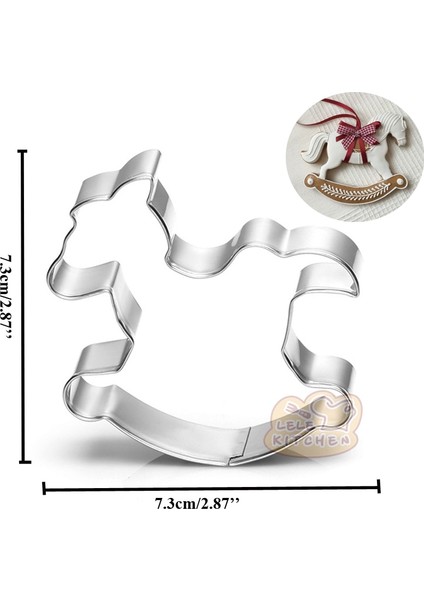 Çikolata Tarzı Atisserie Reposteria Mutfak Bakeware Noel Serisi Metal Çerez Kesici Fondan Kek Dekor Aracı Bisküvi Pasta Kalıbı (Yurt Dışından)